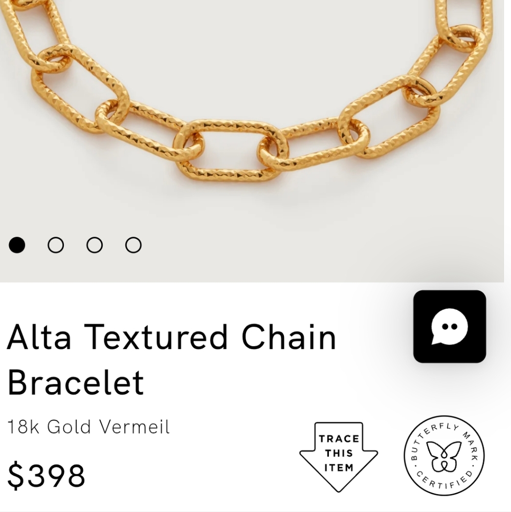 MONICA VINADER Alta Textured Chain Bracelet - Picture 10 of 10